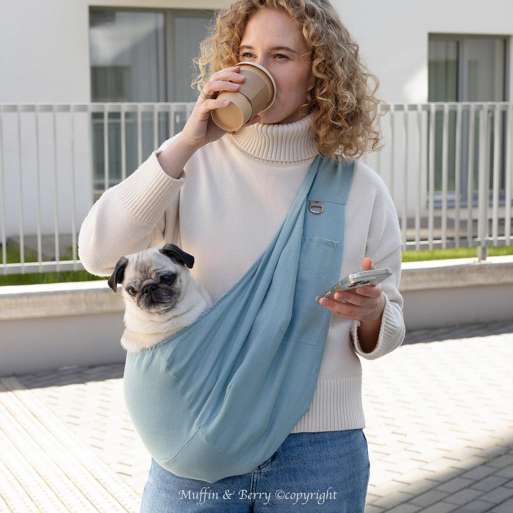 Linen Sling Pet Carrier 