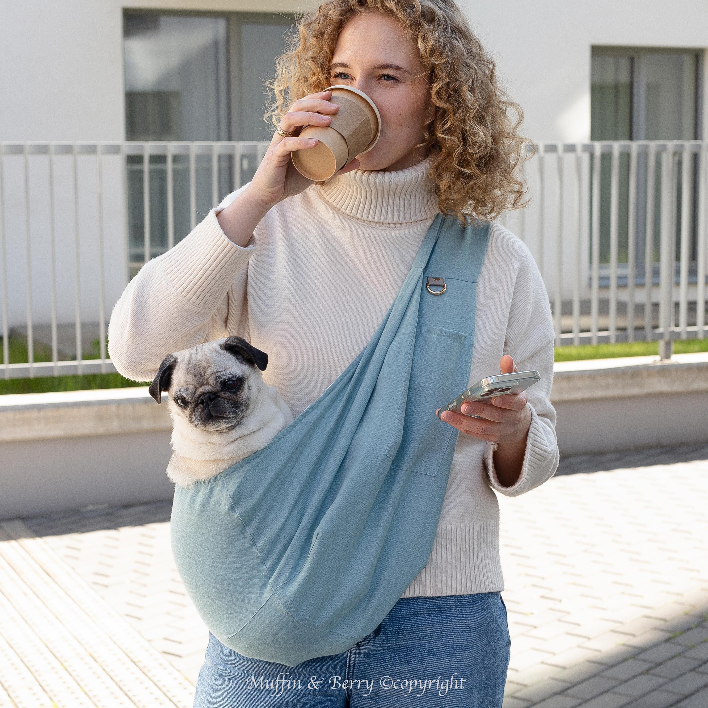 Linen Sling Pet Carrier 