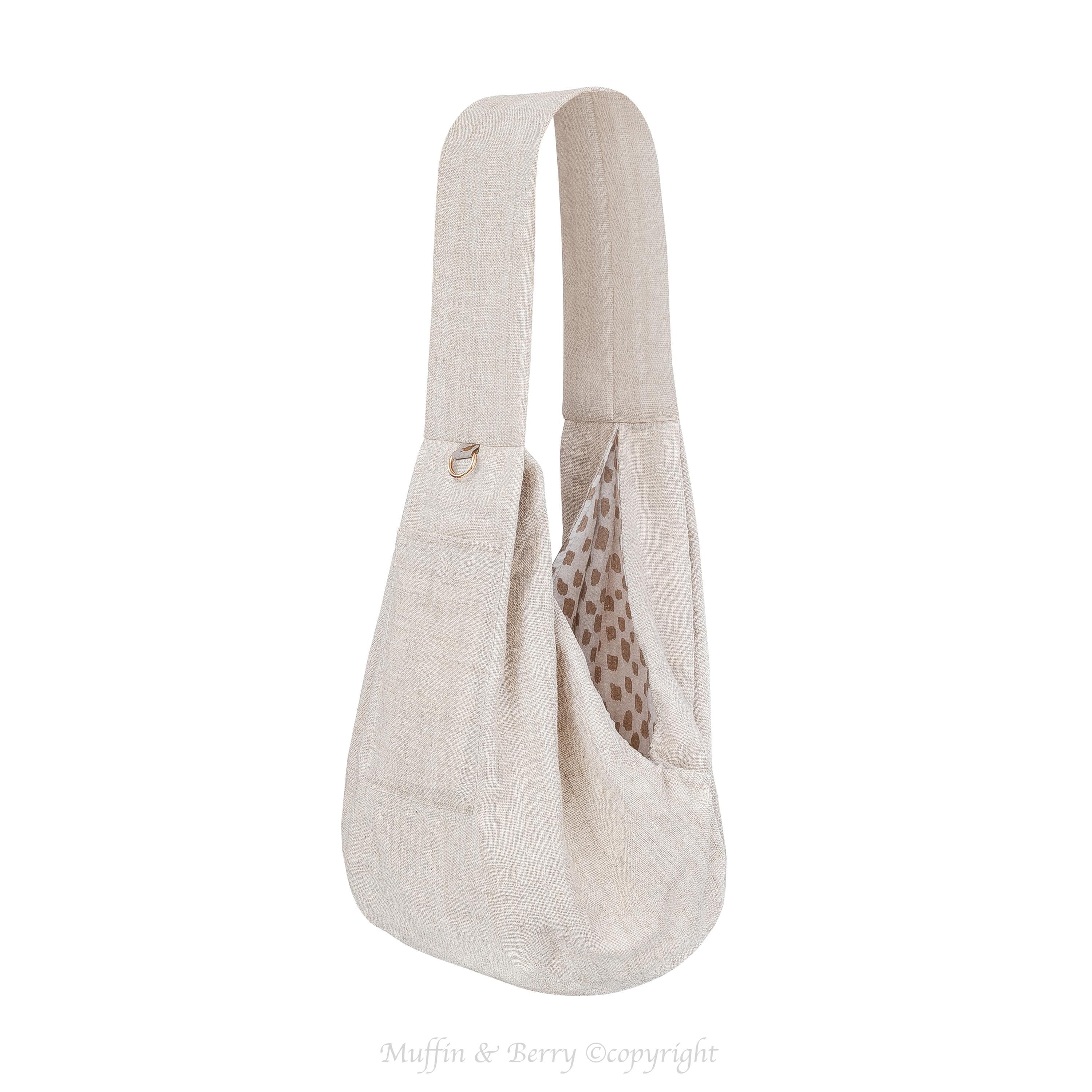 Linen Sling Pet Carrier