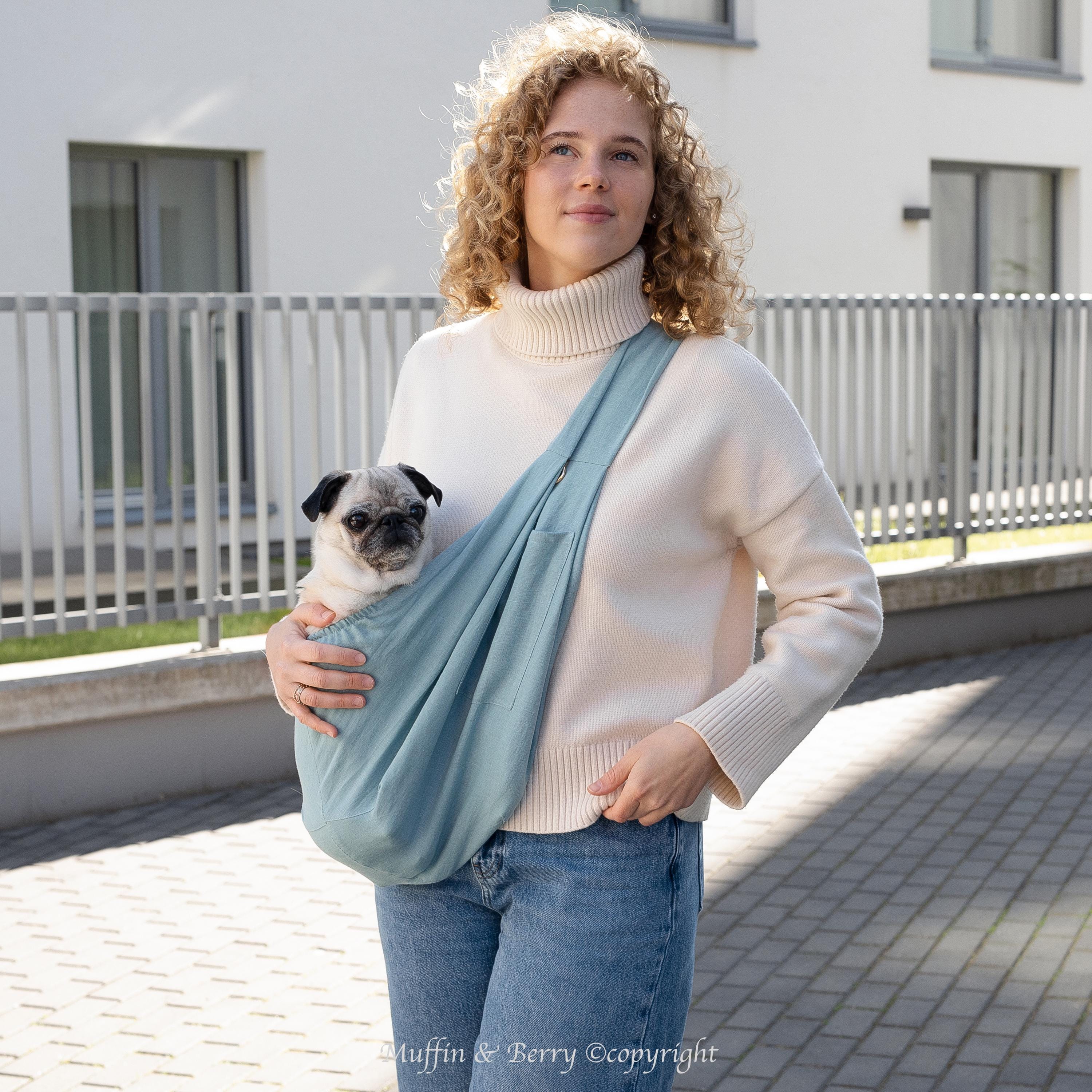 Linen Sling Pet Carrier 