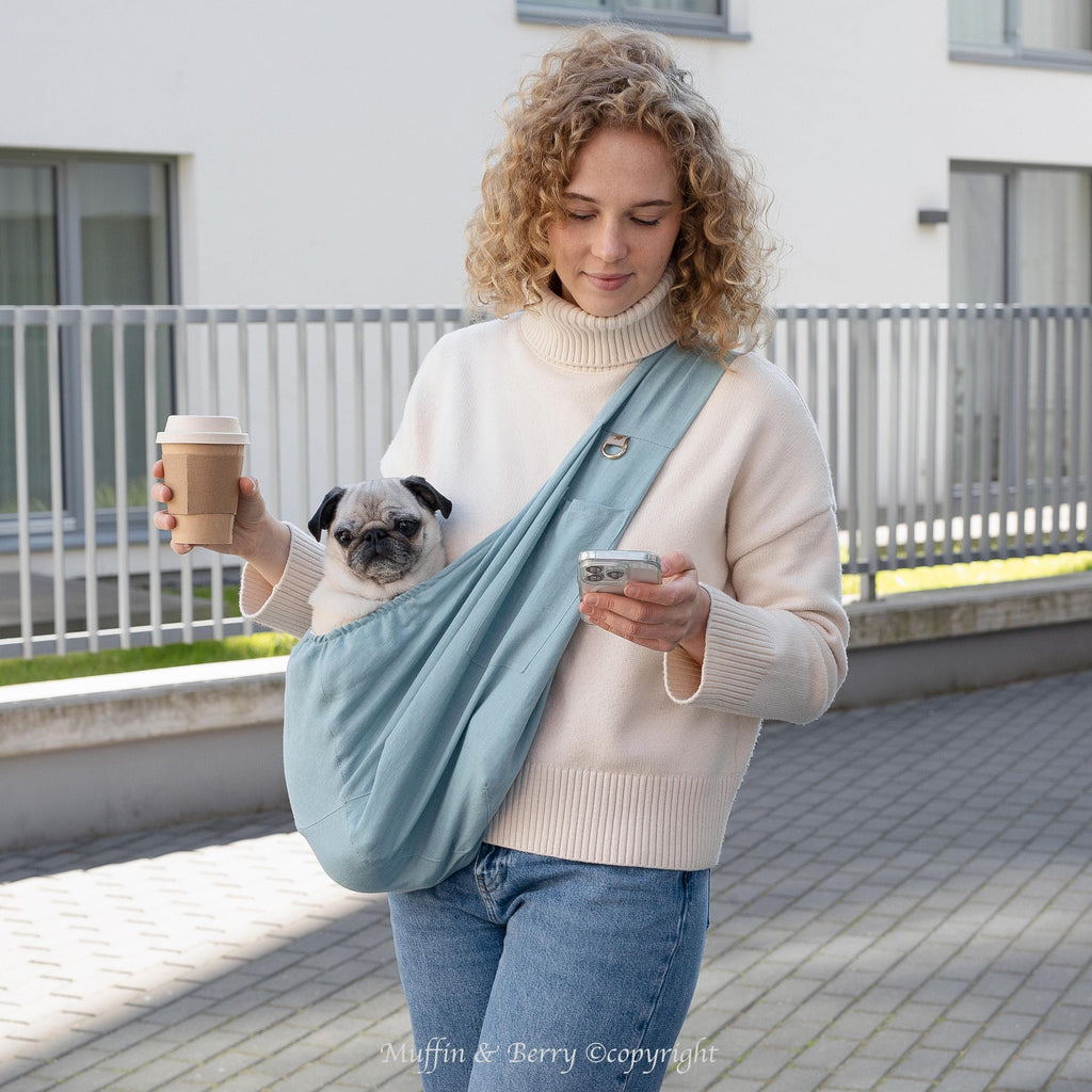 Linen Sling Pet Carrier 