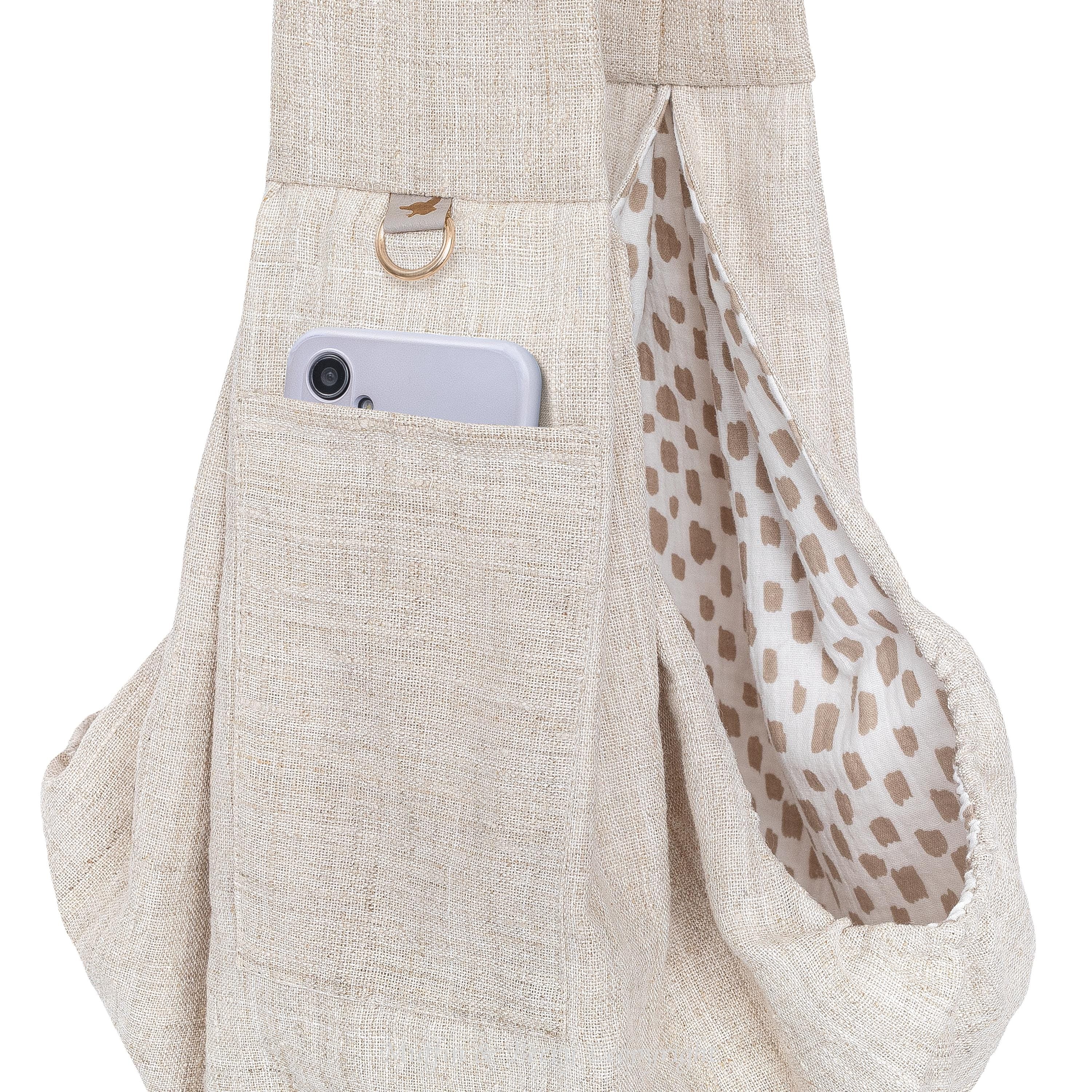 Linen Sling Pet Carrier