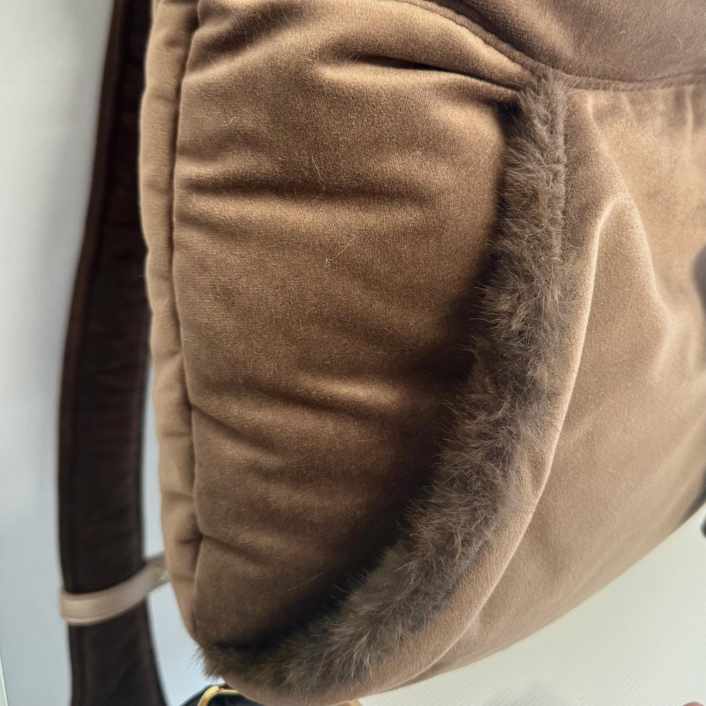 Luxury Leopard Velvet Dog Carrier