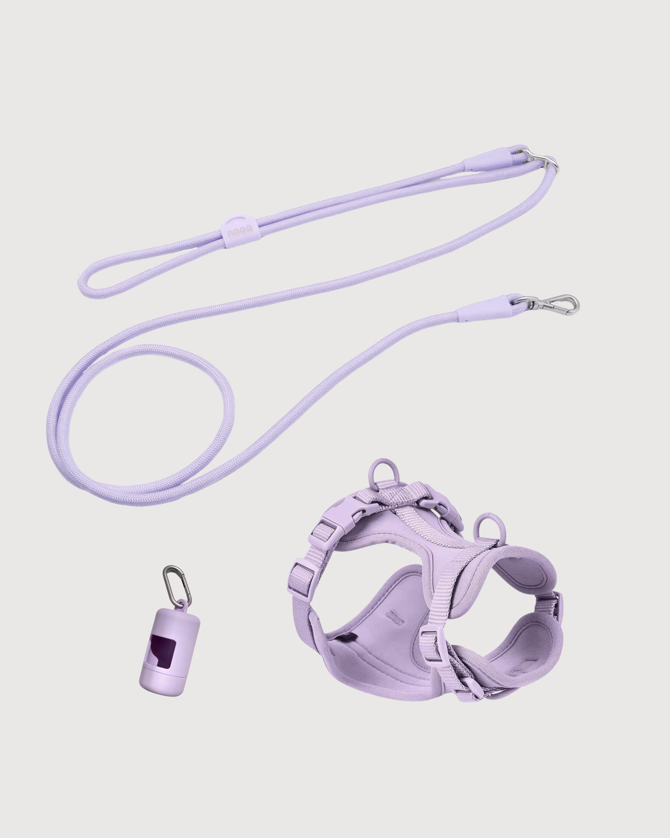 Blush Purple Softnest No-Pull Harness & Leash Set