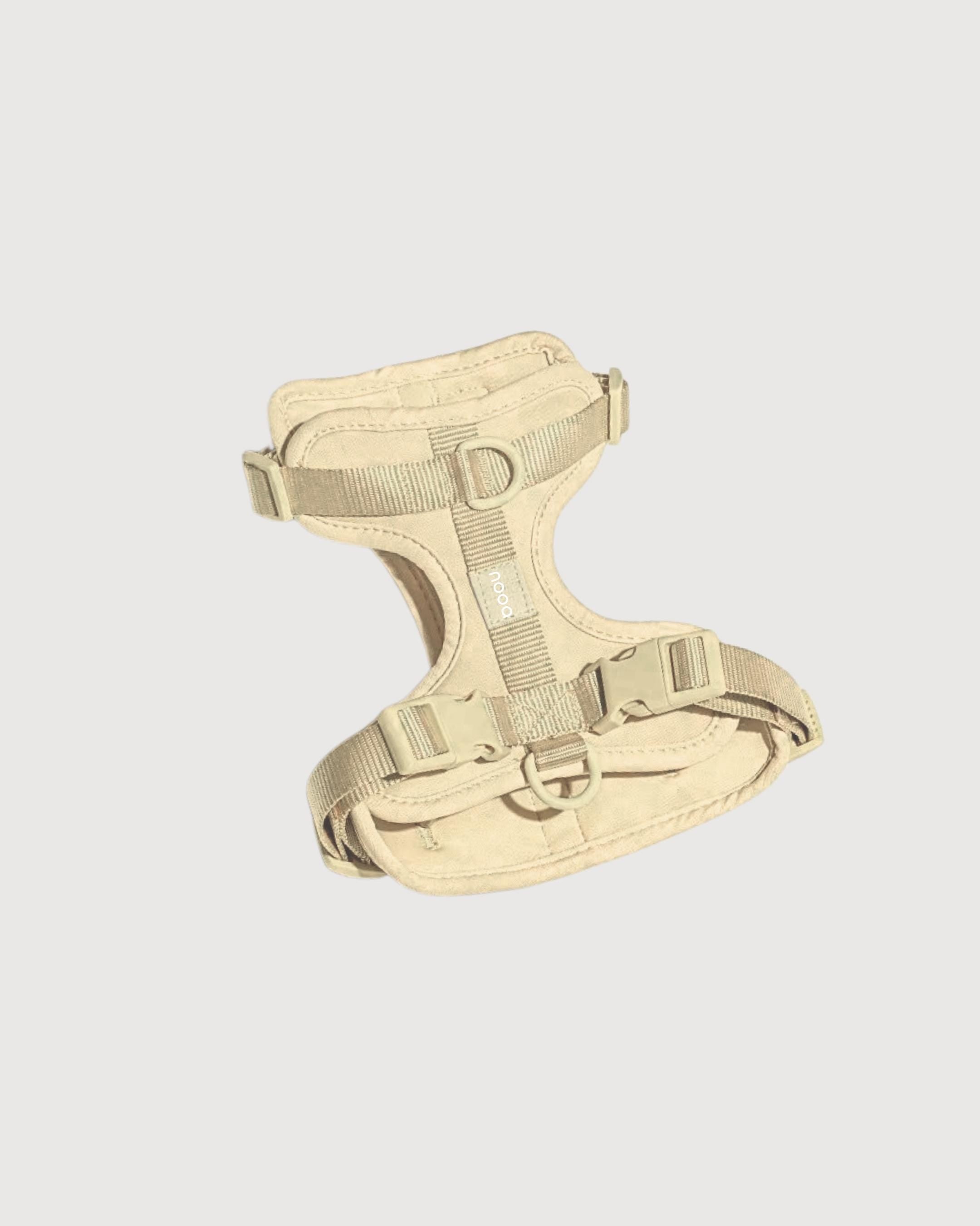 Oat Beige Softnest No-Pull Harness & Leash Set