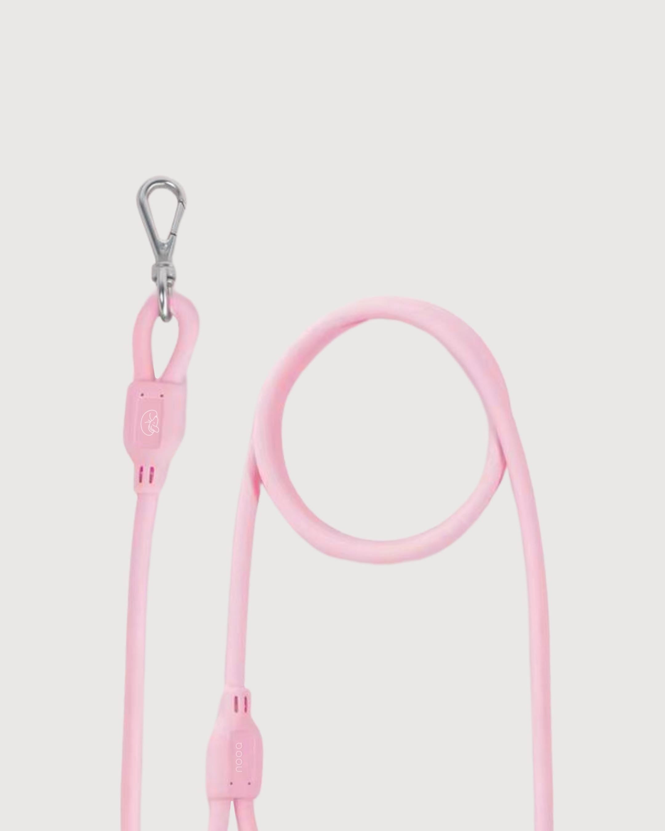 Baby Pink Waterproof Dog Leash & Collar Set