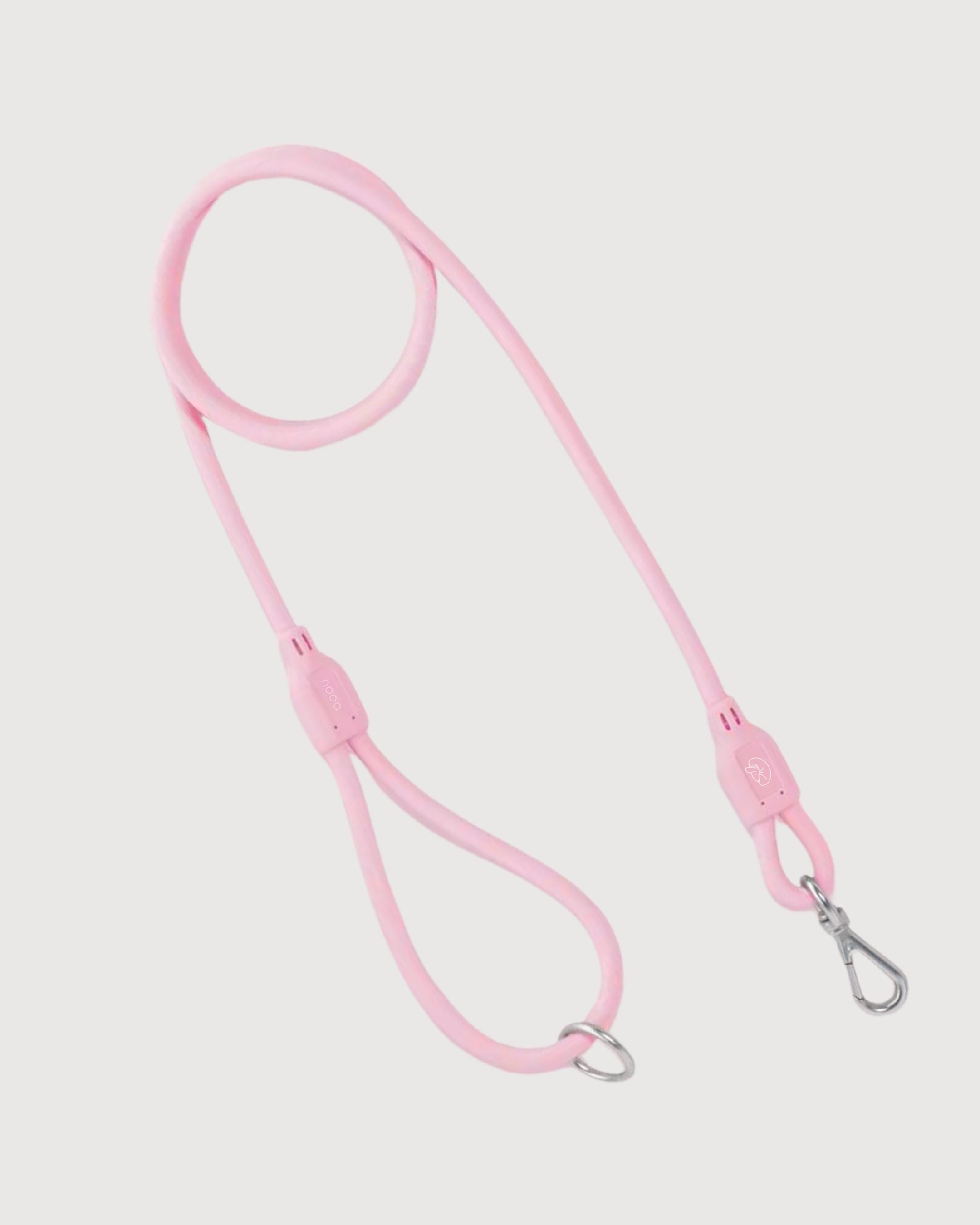 Baby Pink Waterproof Dog Leash & Collar Set