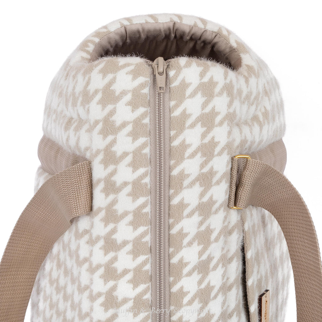 Houndstooth Tweed Luxury Pet Carrier