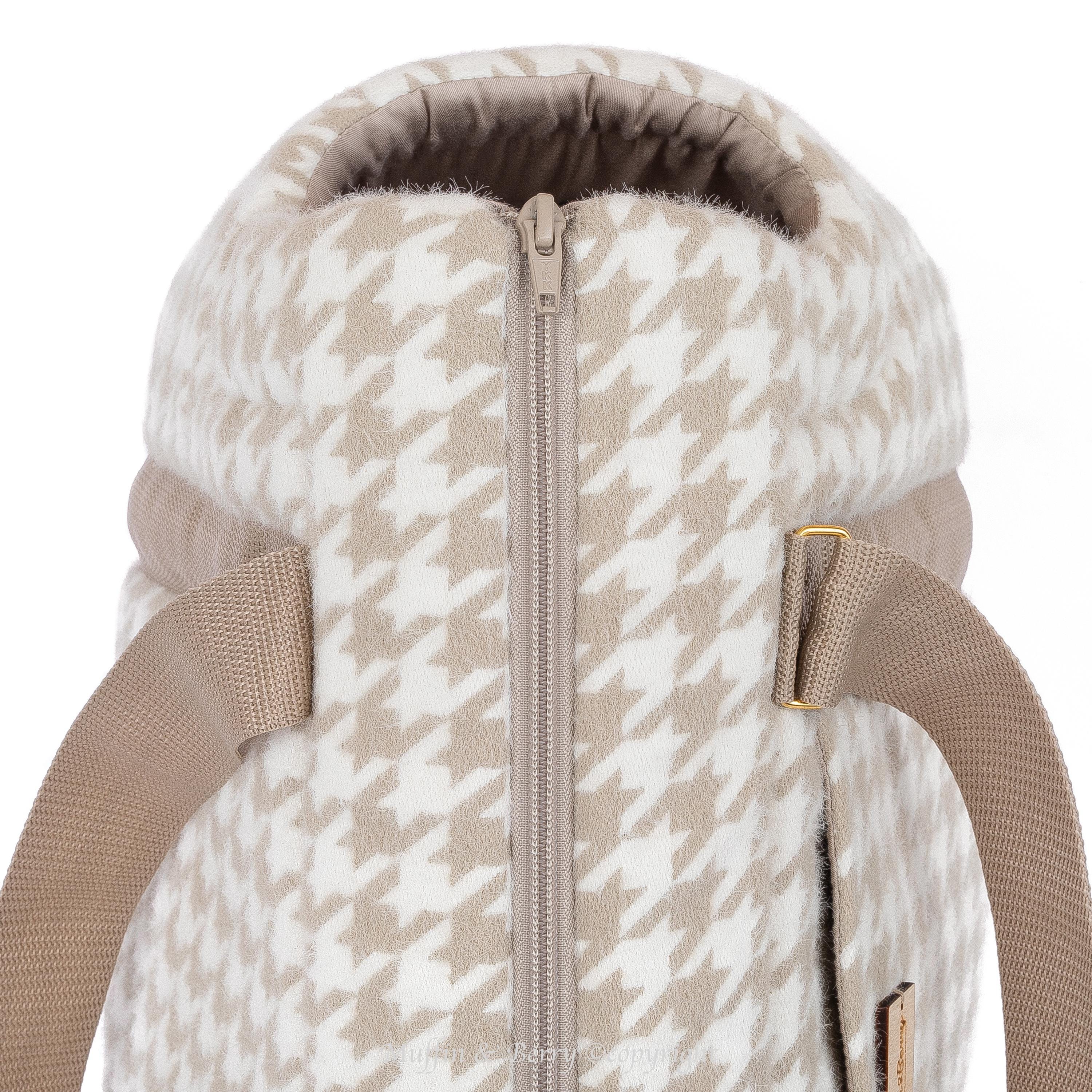 Houndstooth Tweed Luxury Pet Carrier