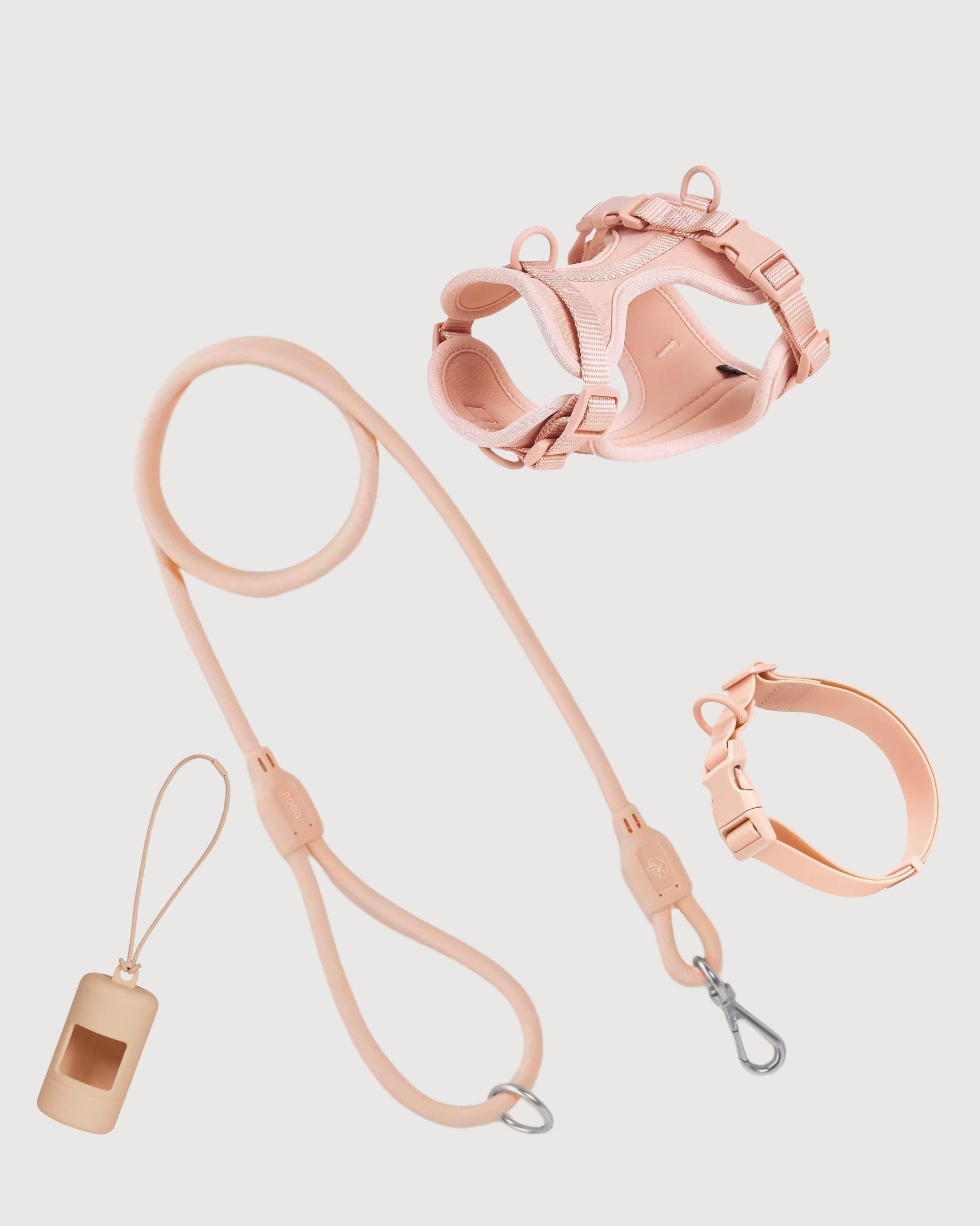Dusty Peach Waterproof Dog Set