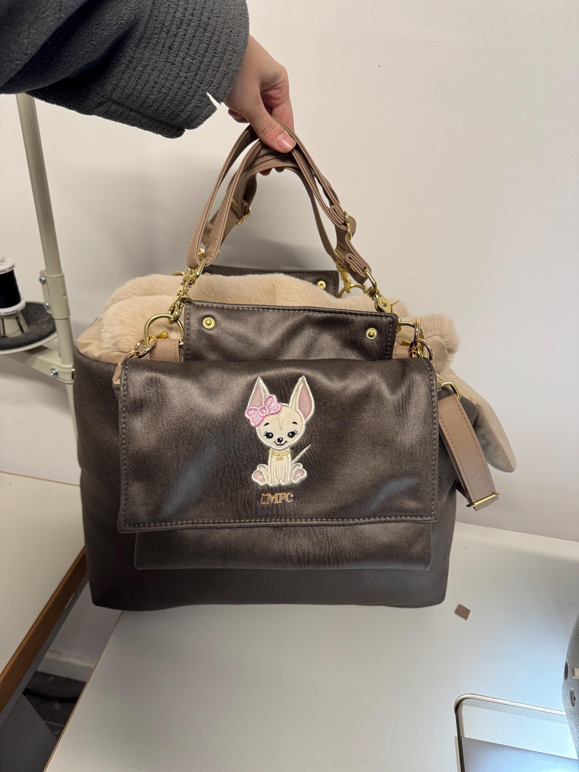 Luxury Sherpa & Eco-Fur Dog Carrier
