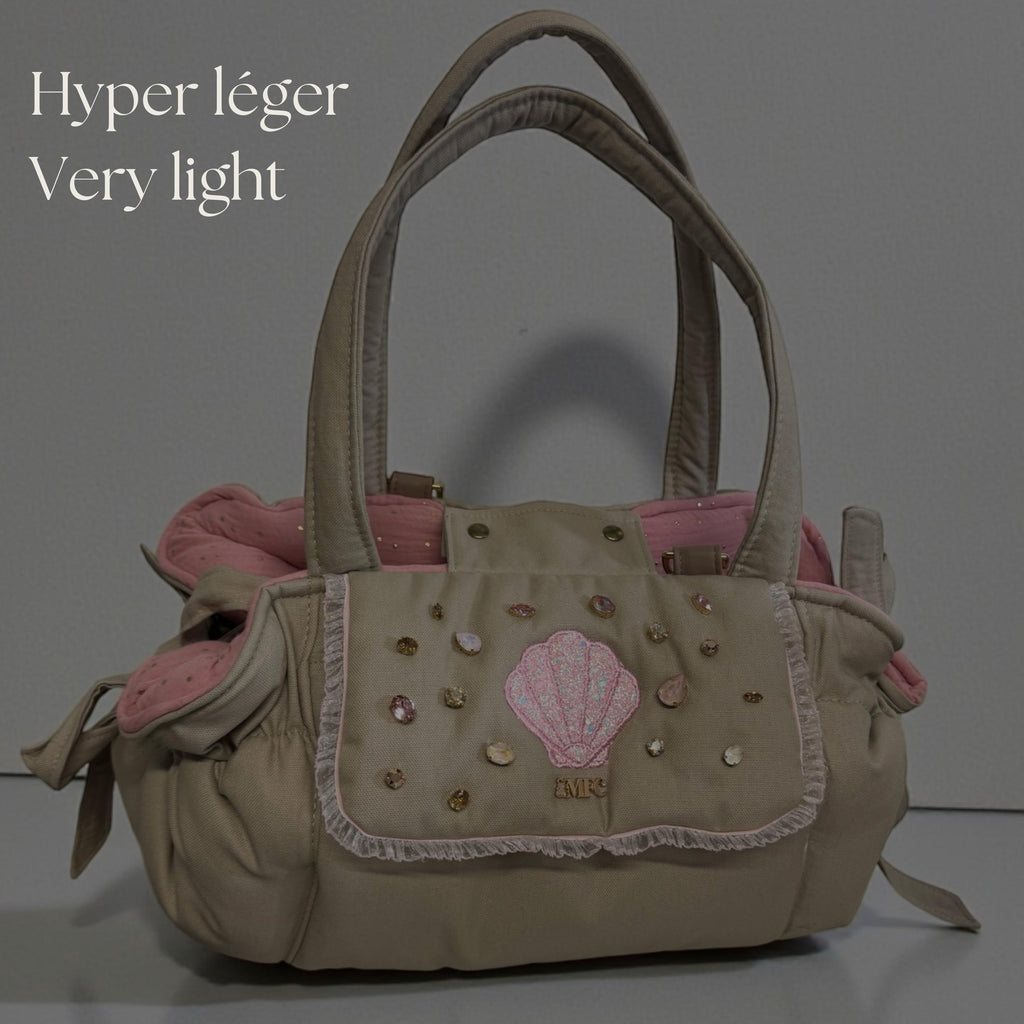 Luxury Cotton & Swarovski Dog Bag
