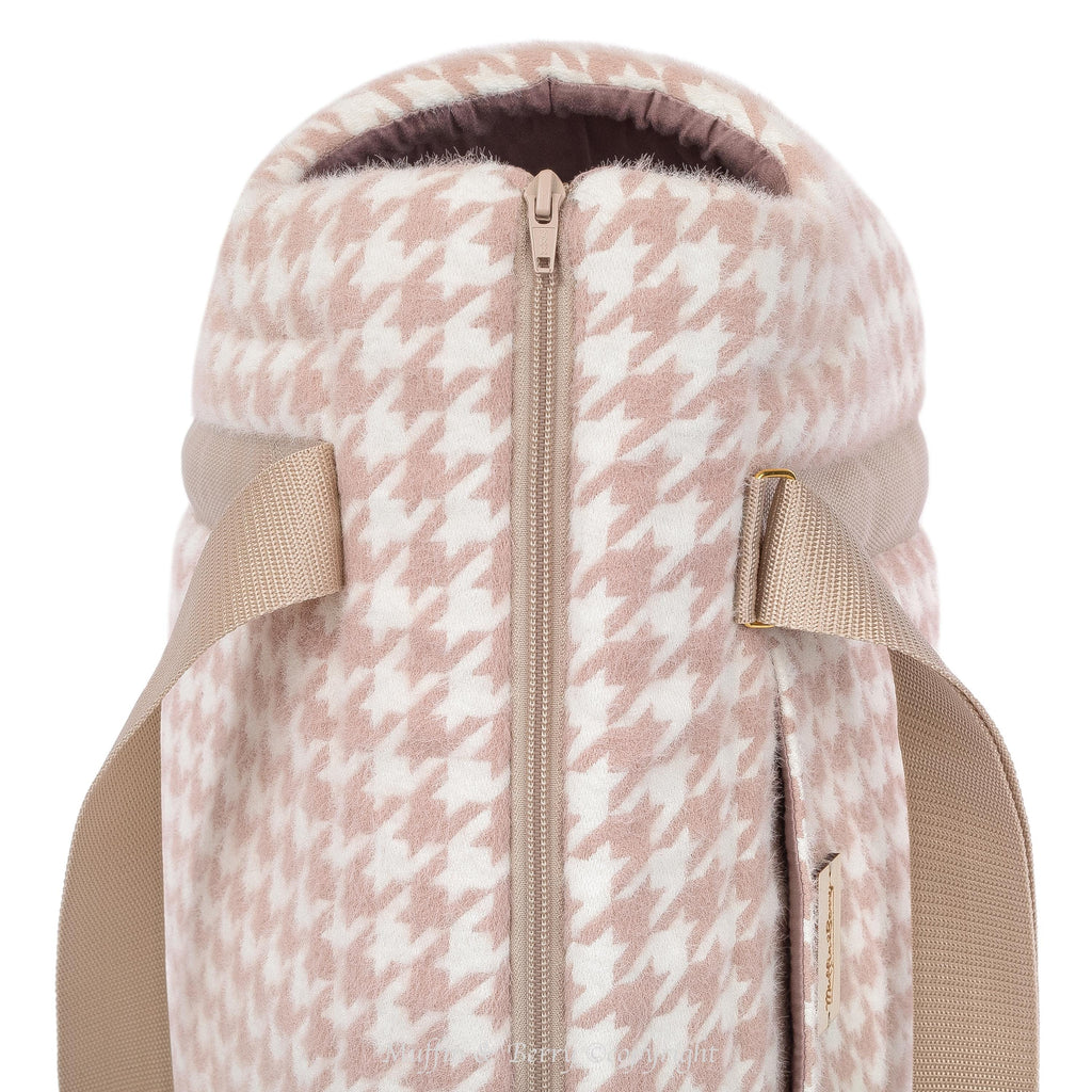 Houndstooth Tweed Luxury Pet Carrier
